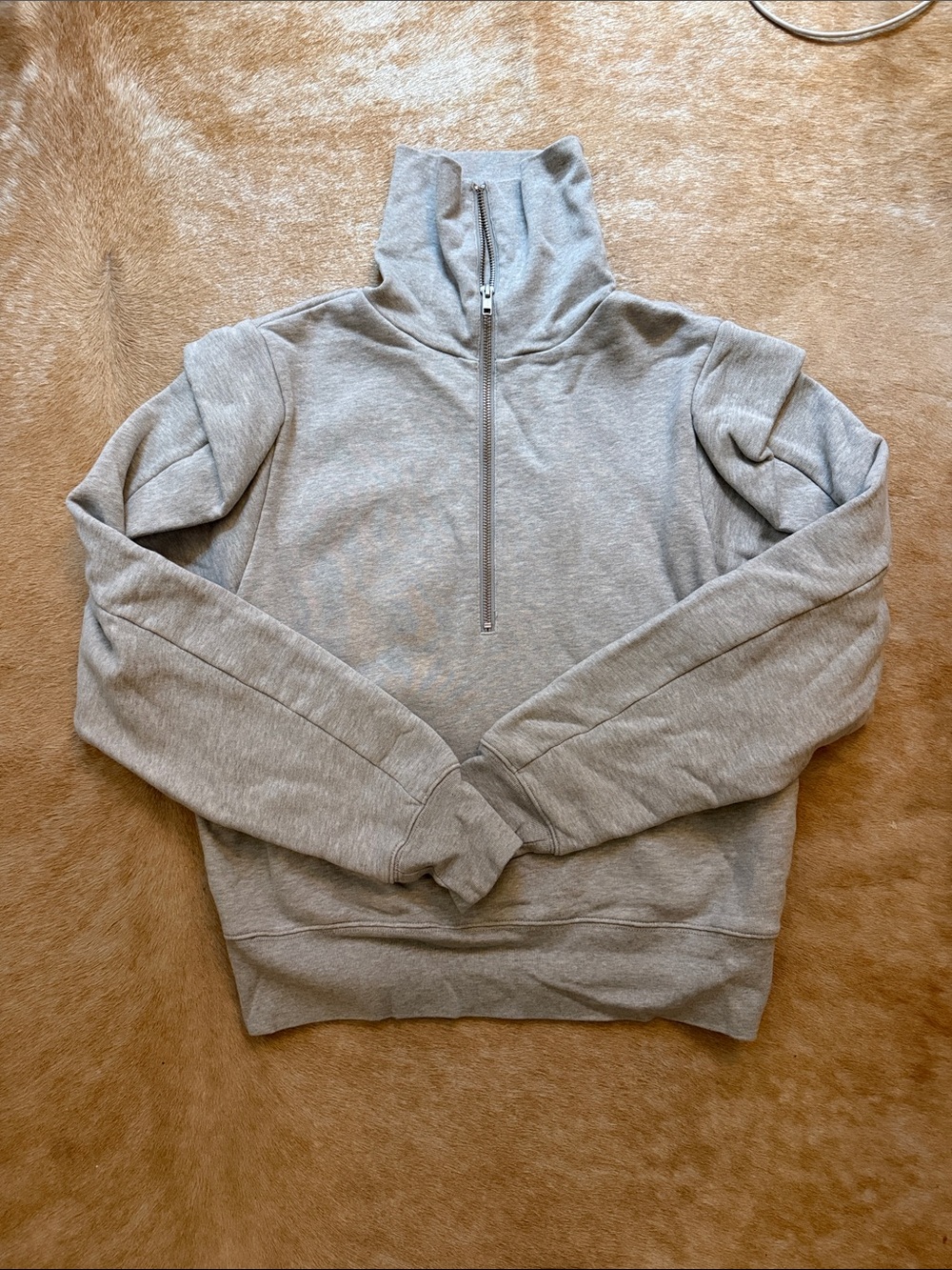 Frame Gray Quarter Zip Sweatshirt